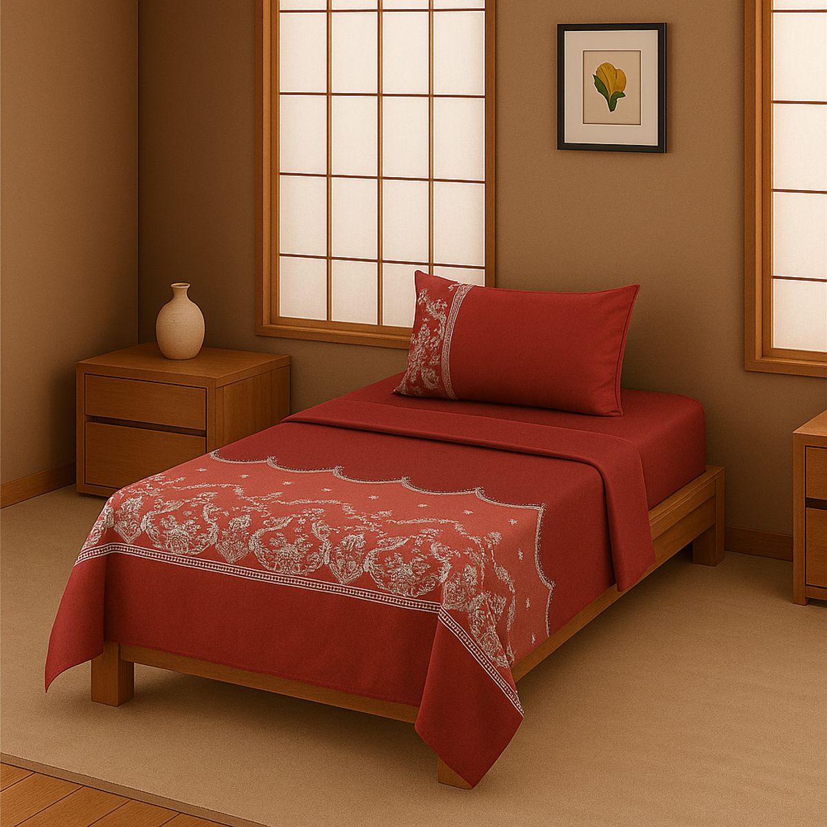 ARMONIA - Set de sábanas 1½ 144 hilos diseño 776 classic 7EF