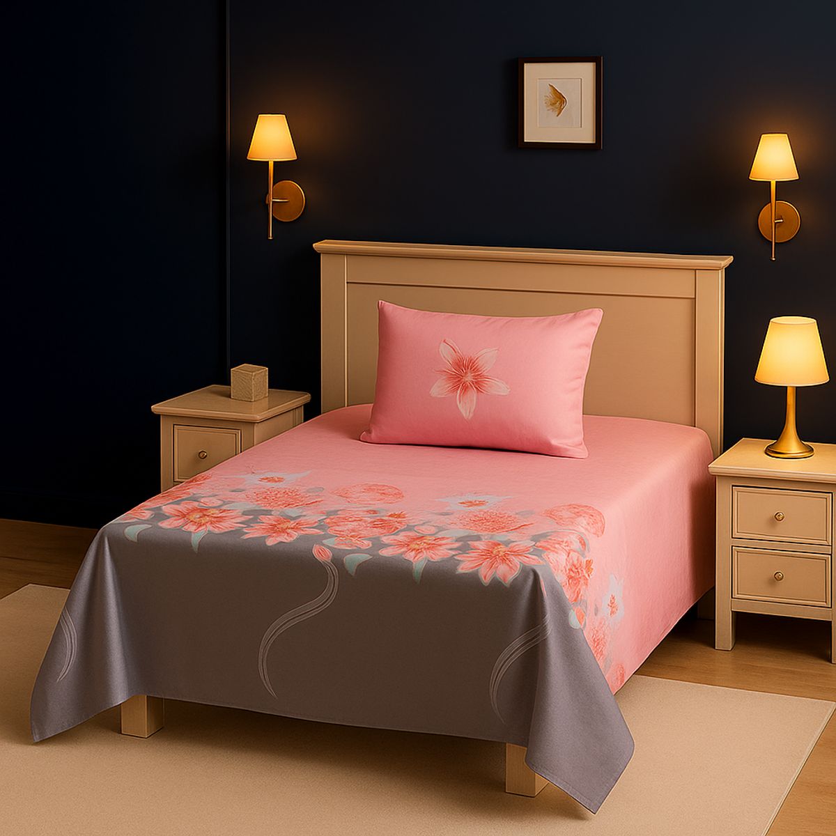 ARMONIA - Set de sábanas 1½ 144 hilos Juego edición 769 classic ropa de cama 7EF