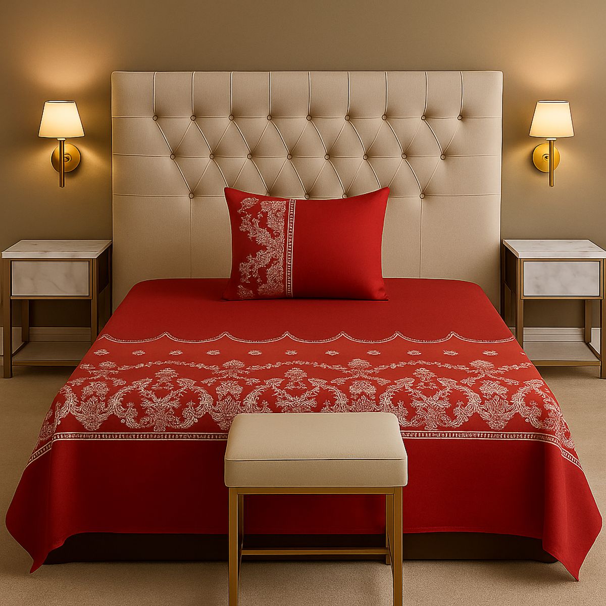 ARMONIA - Sábanas 1½ plazas 144 hilos diseño 773 clásicas ropa de cama 7EF