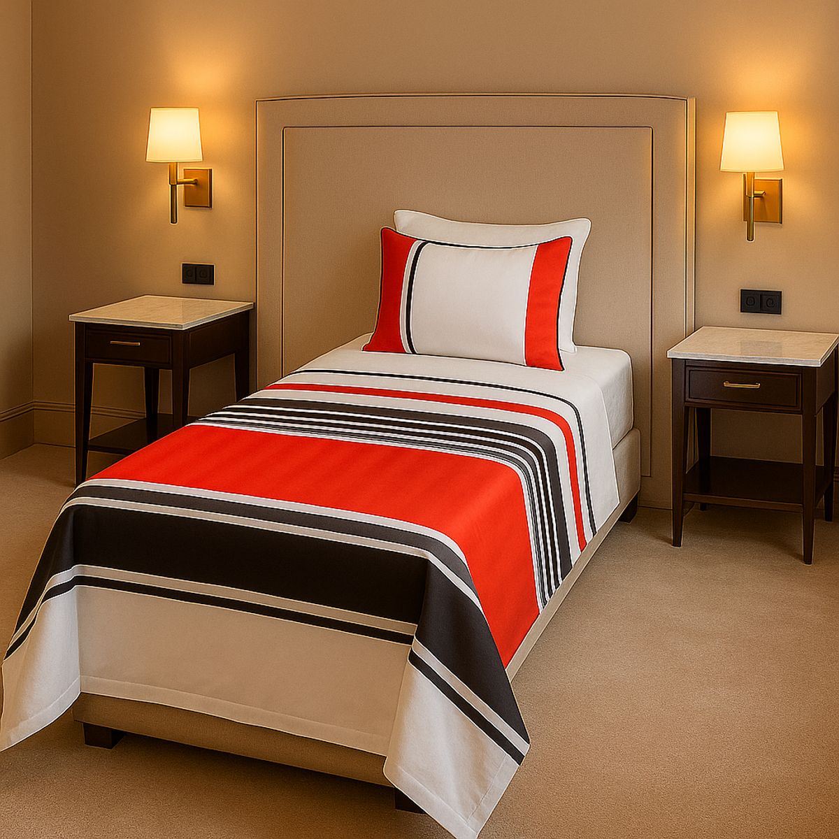 ARMONIA - Juego de sábanas 1½ 144 hilos diseño 763 básicas ropa de cama 7EF