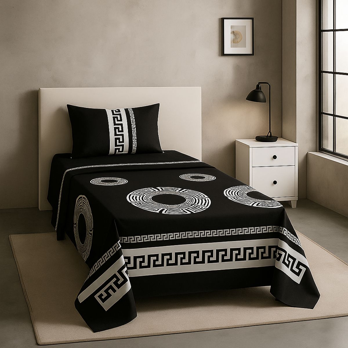 ARMONIA - Set de sábanas 1½ 144 hilos diseño 776 classic 7EF