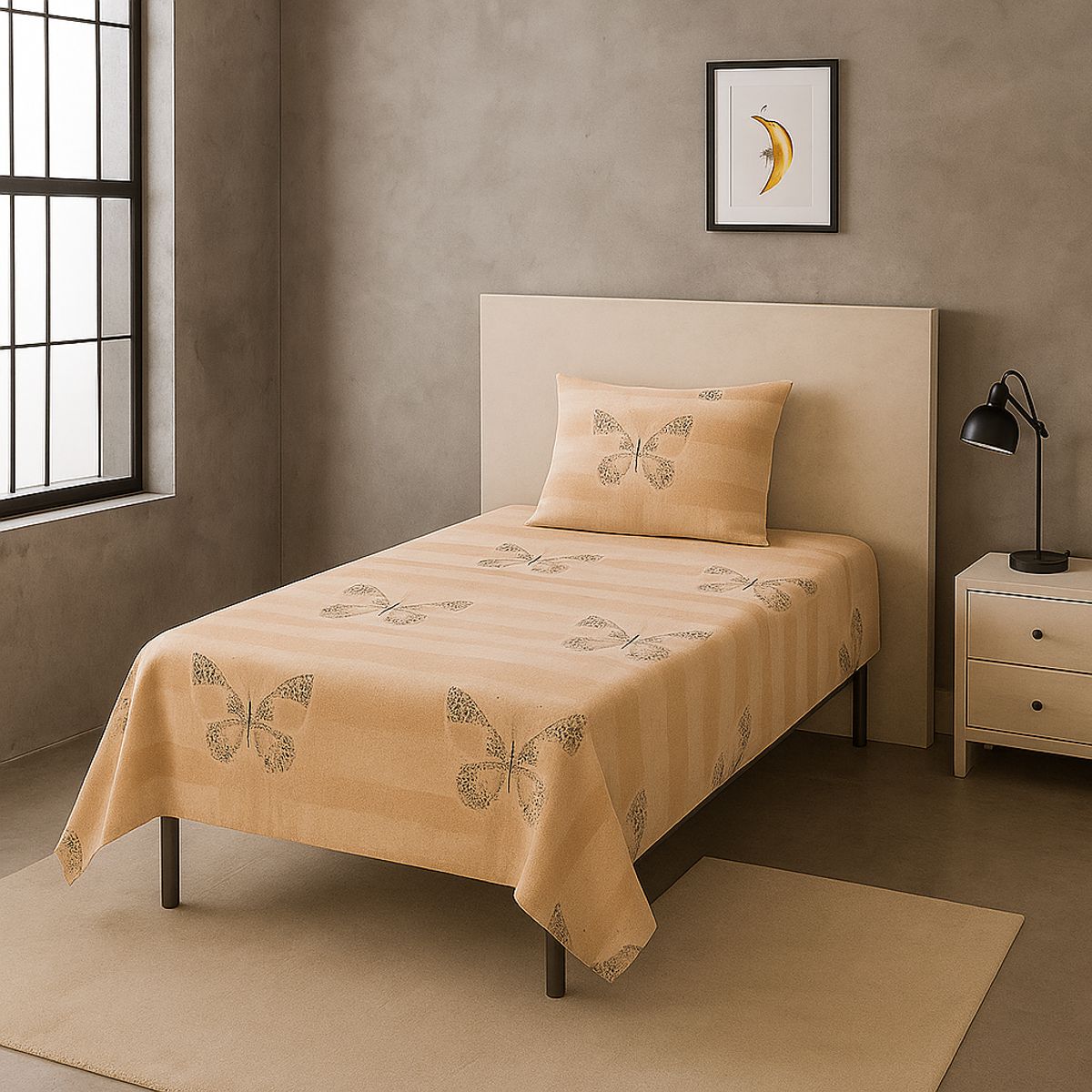ARMONIA - Sábanas 1½ plazas 144 hilos diseño 773 clásicas para hogar