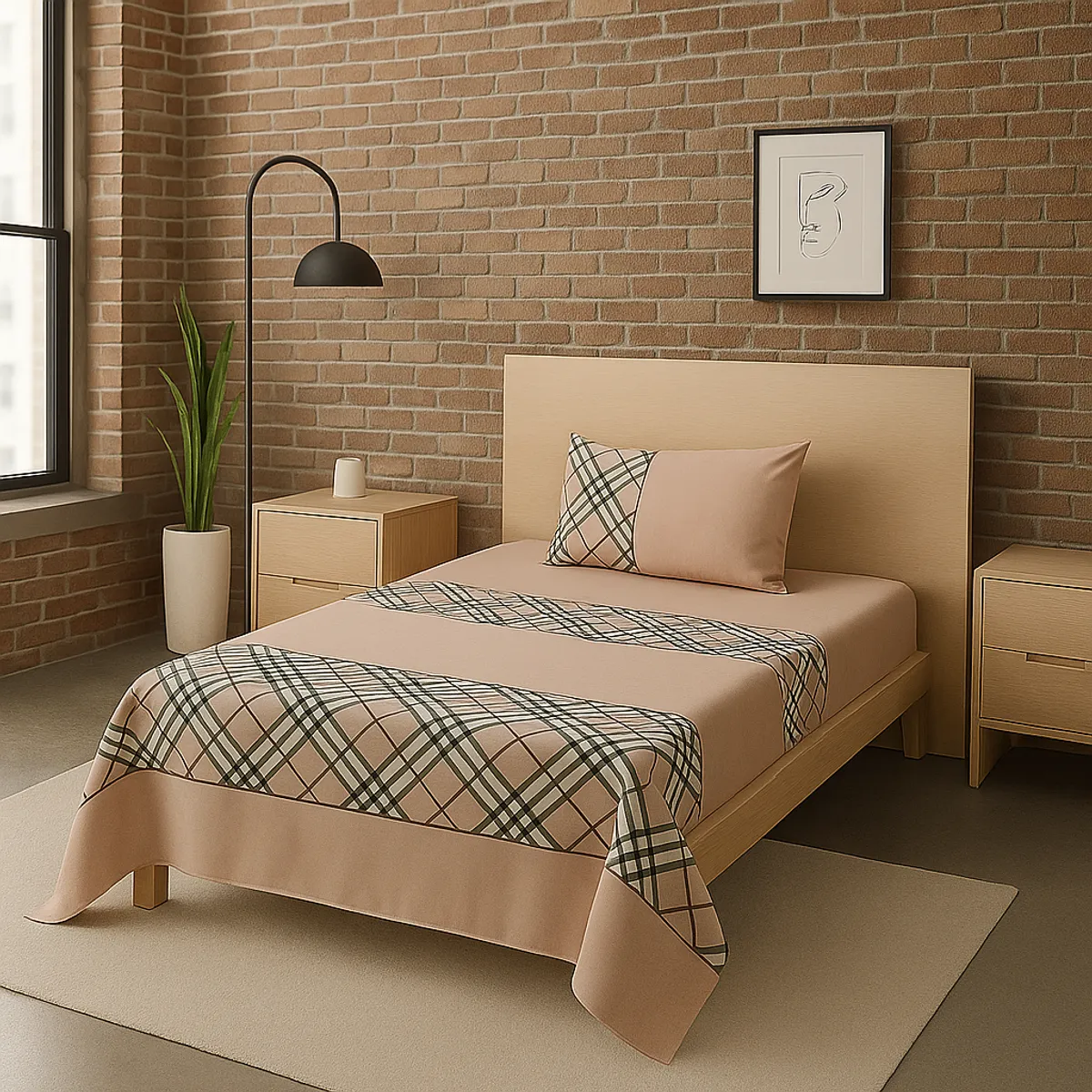 ARMONIA - Sábanas 1½ plazas 144 hilos diseño 773 clásicas para hogar
