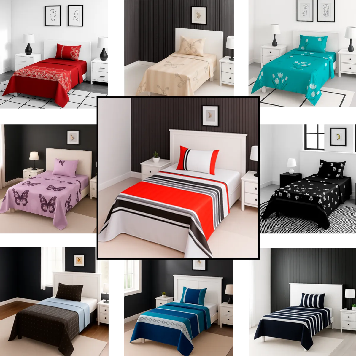 ARMONIA - Sábanas 1½ plazas 144 hilos 766 clásicas