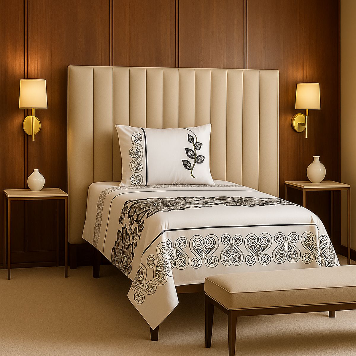 ARMONIA - Set de sábanas 1½ 144 hilos diseño 764 classic