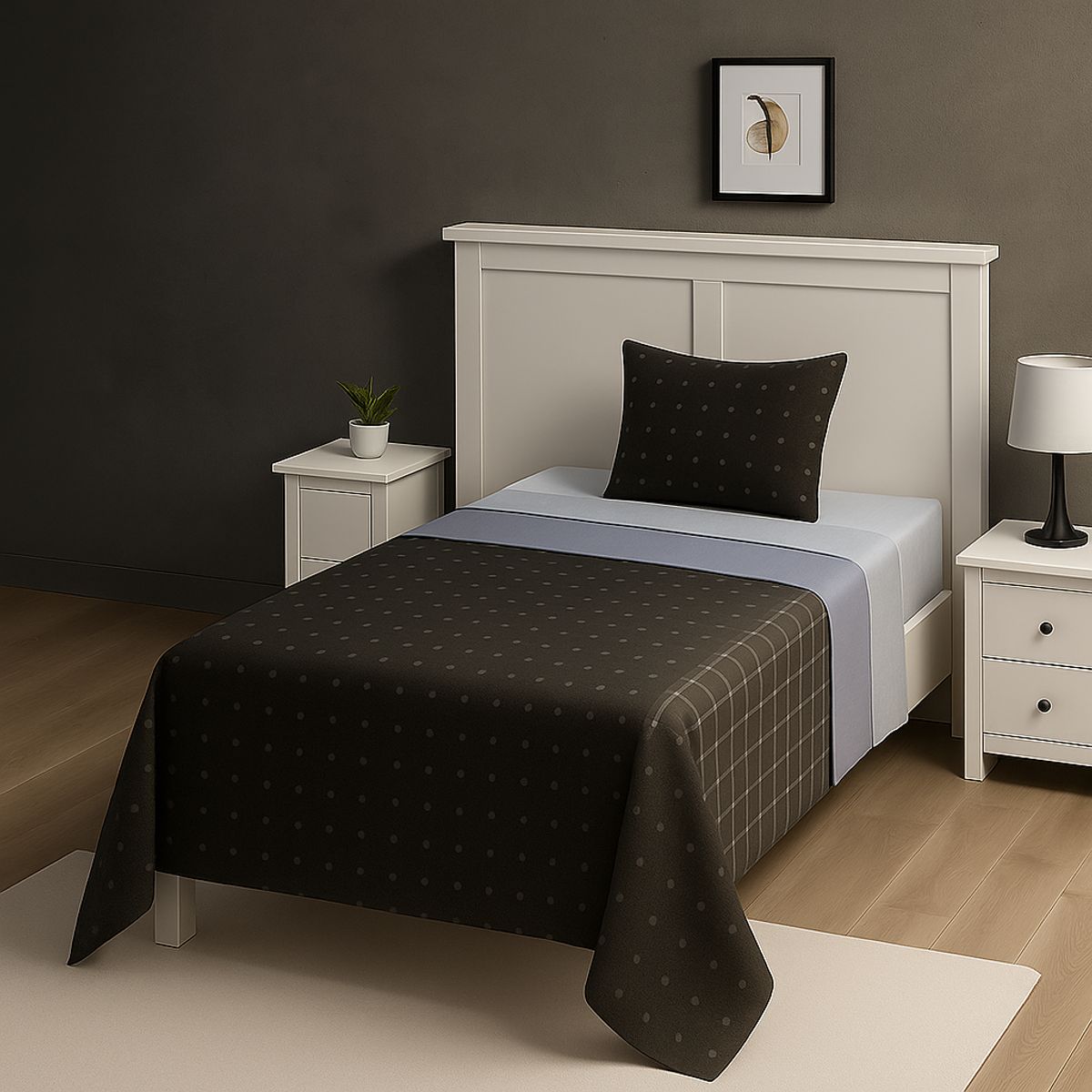 ARMONIA - Sábanas 1½ plazas 144 hilos Juego diseño 765 clásicas para hogar 7EF