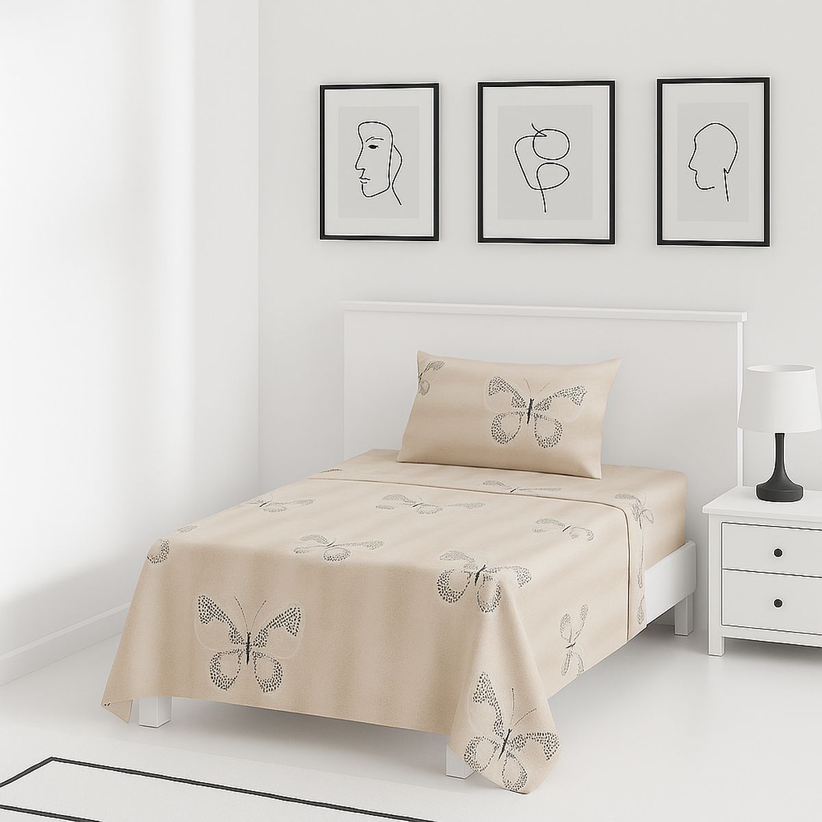 ARMONIA - Set de sábanas 1½ 144 hilos Juego estilo 775 classic ropa de cama