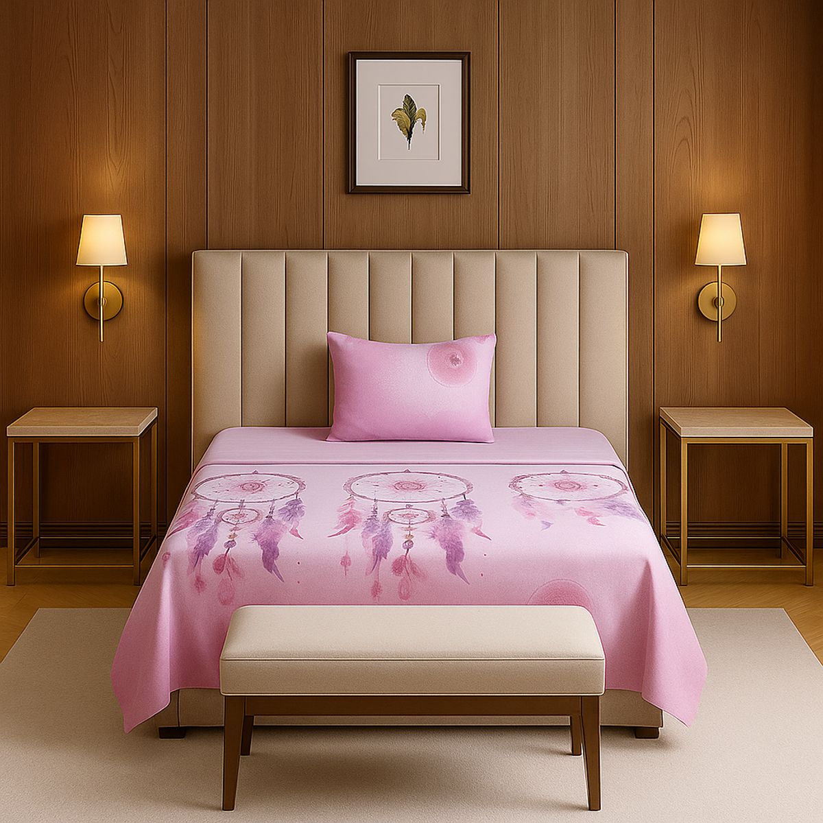 ARMONIA - Sábanas 1½ plazas 144 hilos Juego edición 772 clásicas ropa de cama 7EF