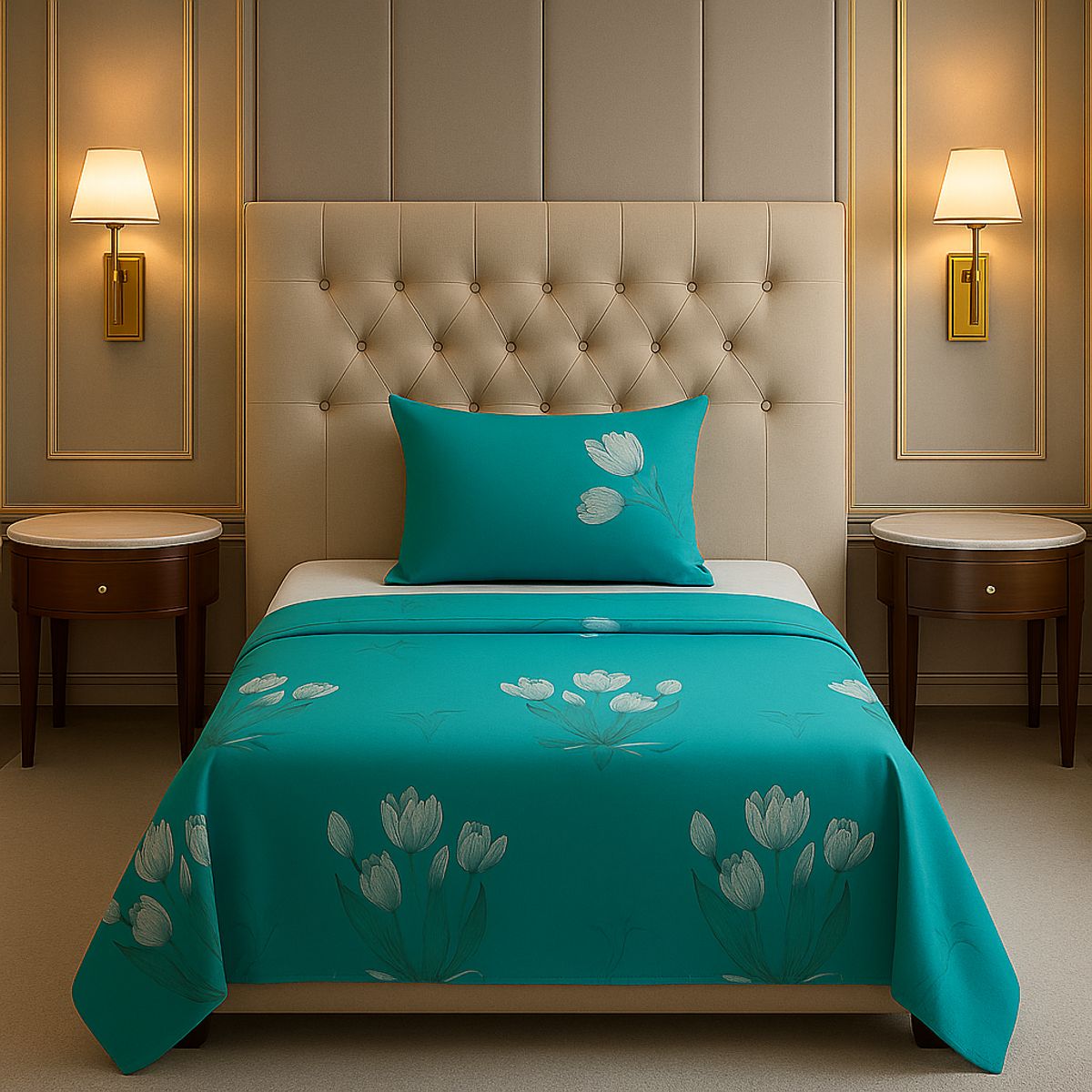 ARMONIA - Juego de sábanas 1½ 144 hilos diseño 768 básicas