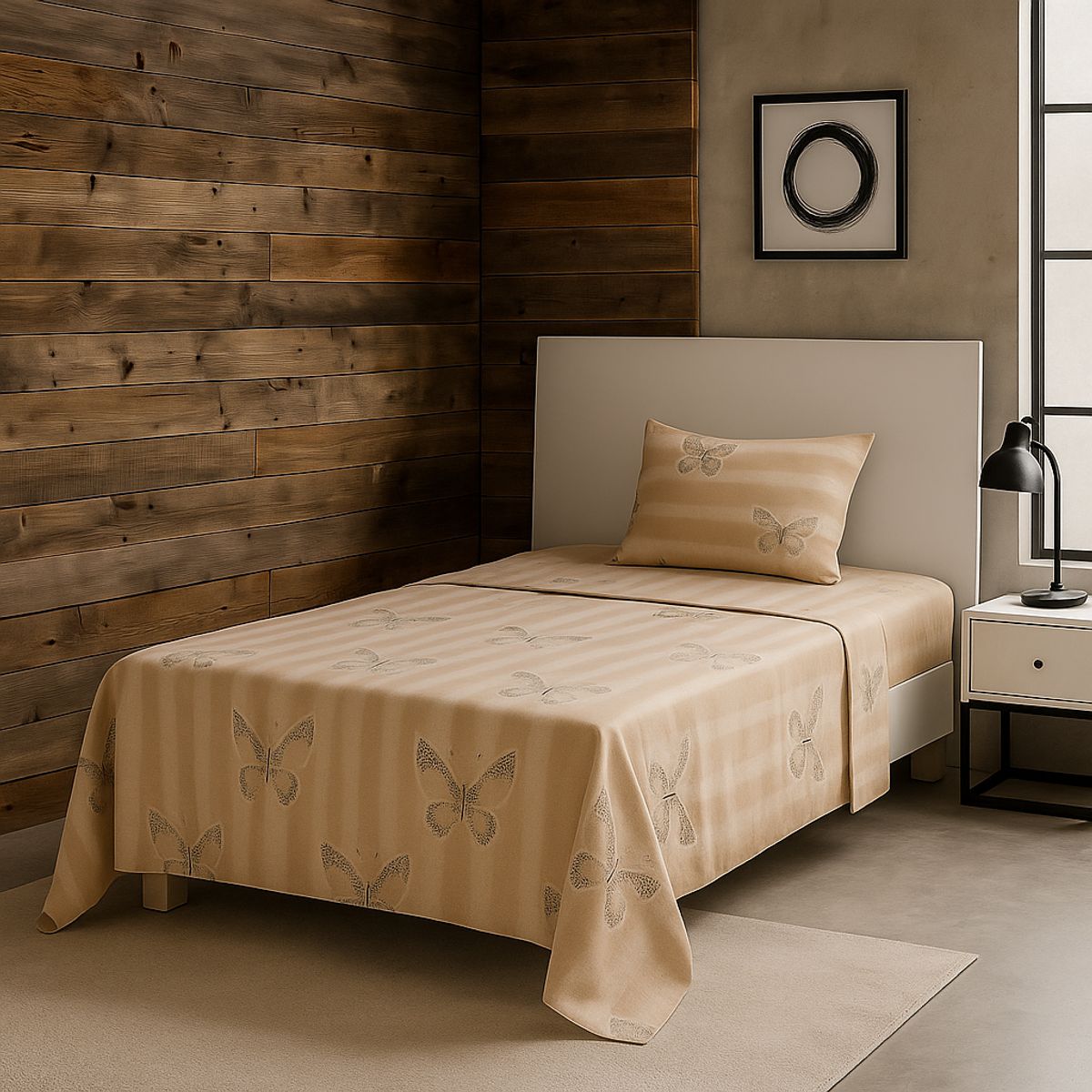 ARMONIA - Juego de sábanas 1½ 144 hilos diseño 776 básicas para dormitorio 7EF