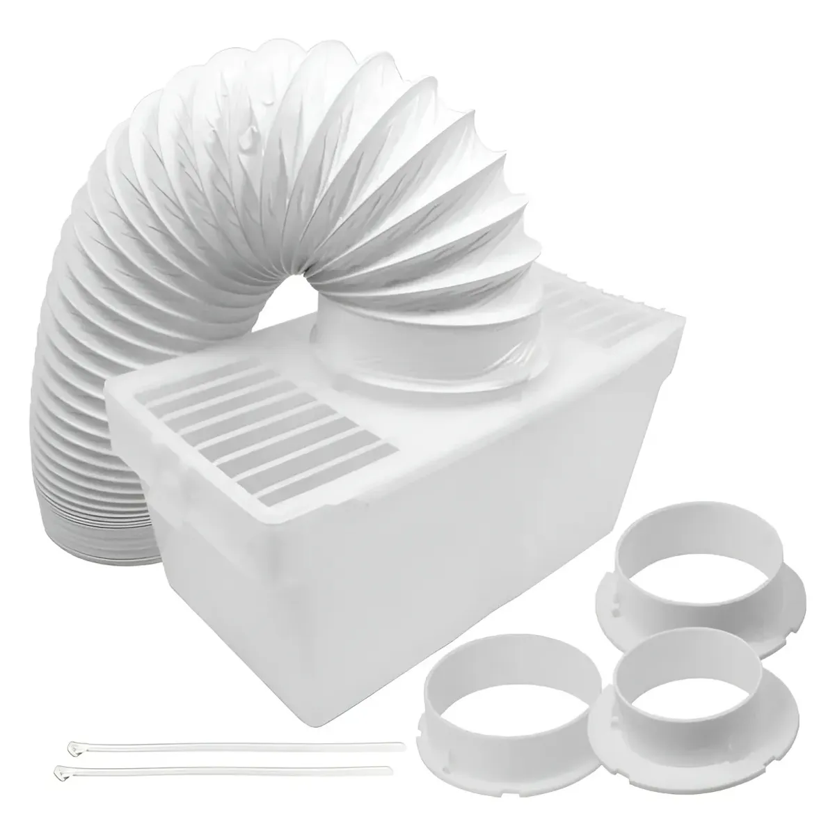 KUANGYE - Kit Ventilación Para Secadora Universal Caja Receptora Pelusas Y Vapor Con 3 adaptadores 80/90/102mm