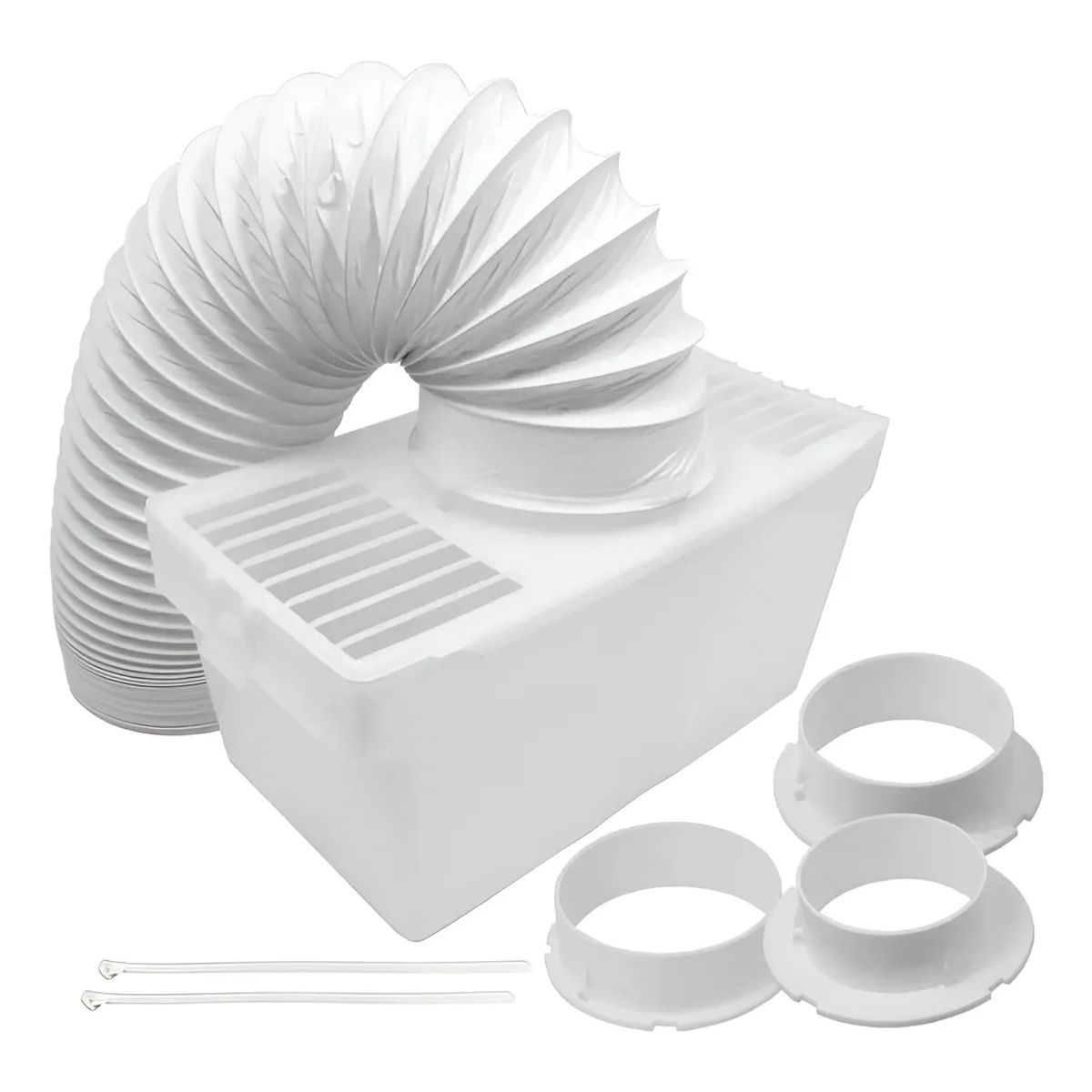 KUANGYE - Kit Ventilación Para Secadora Universal Caja Receptora Pelusas Y Vapor Con 3 adaptadores 80/90/102mm