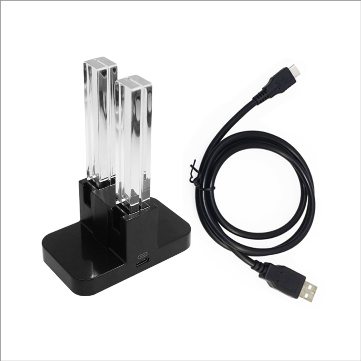 DOBE - DOBE Cargador  para 4 Mandos SWITCH  Luz LED  TipoC  Carga Rápida y Segura