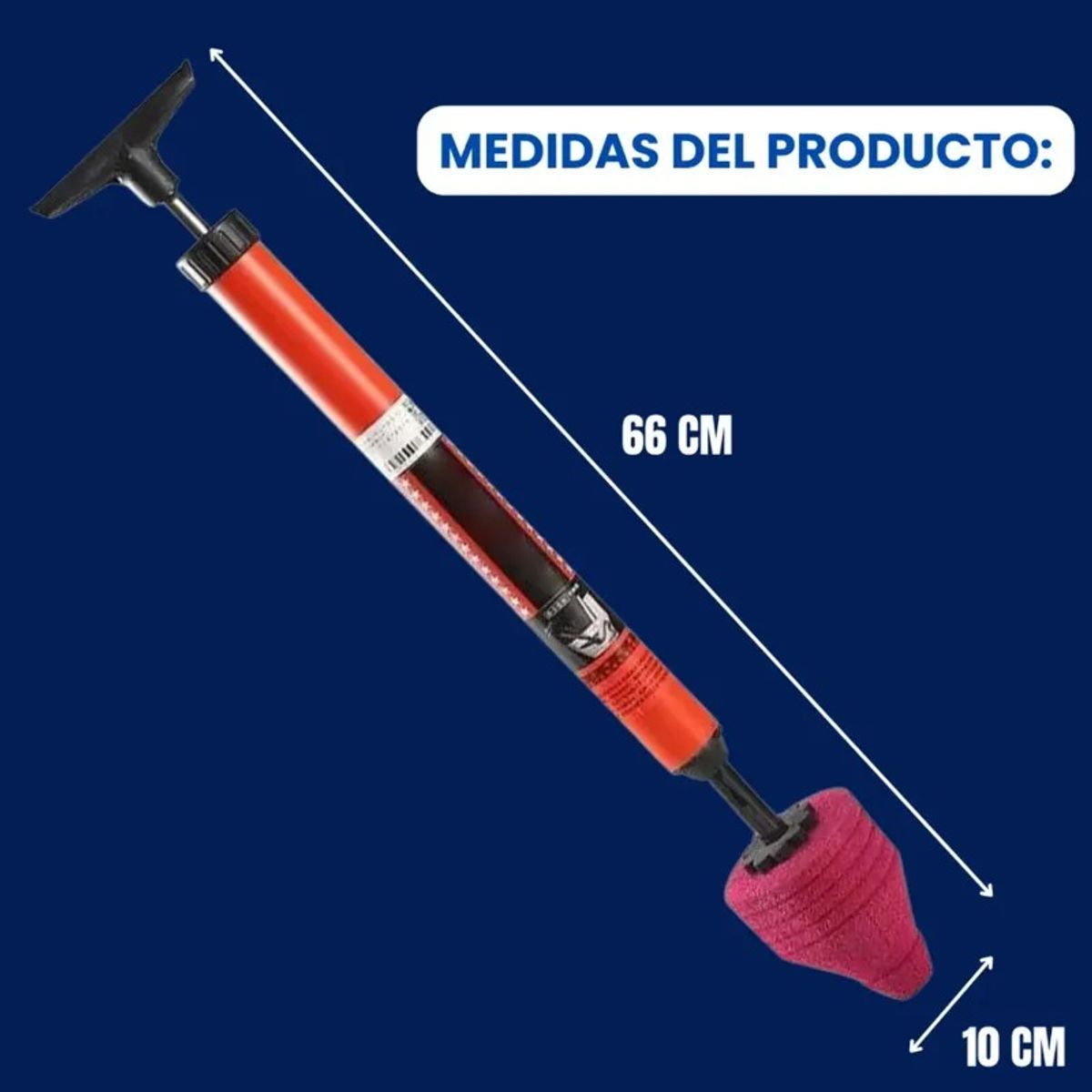 GENERICO - Destapador De Alta Presión Rápido Para Inodoro