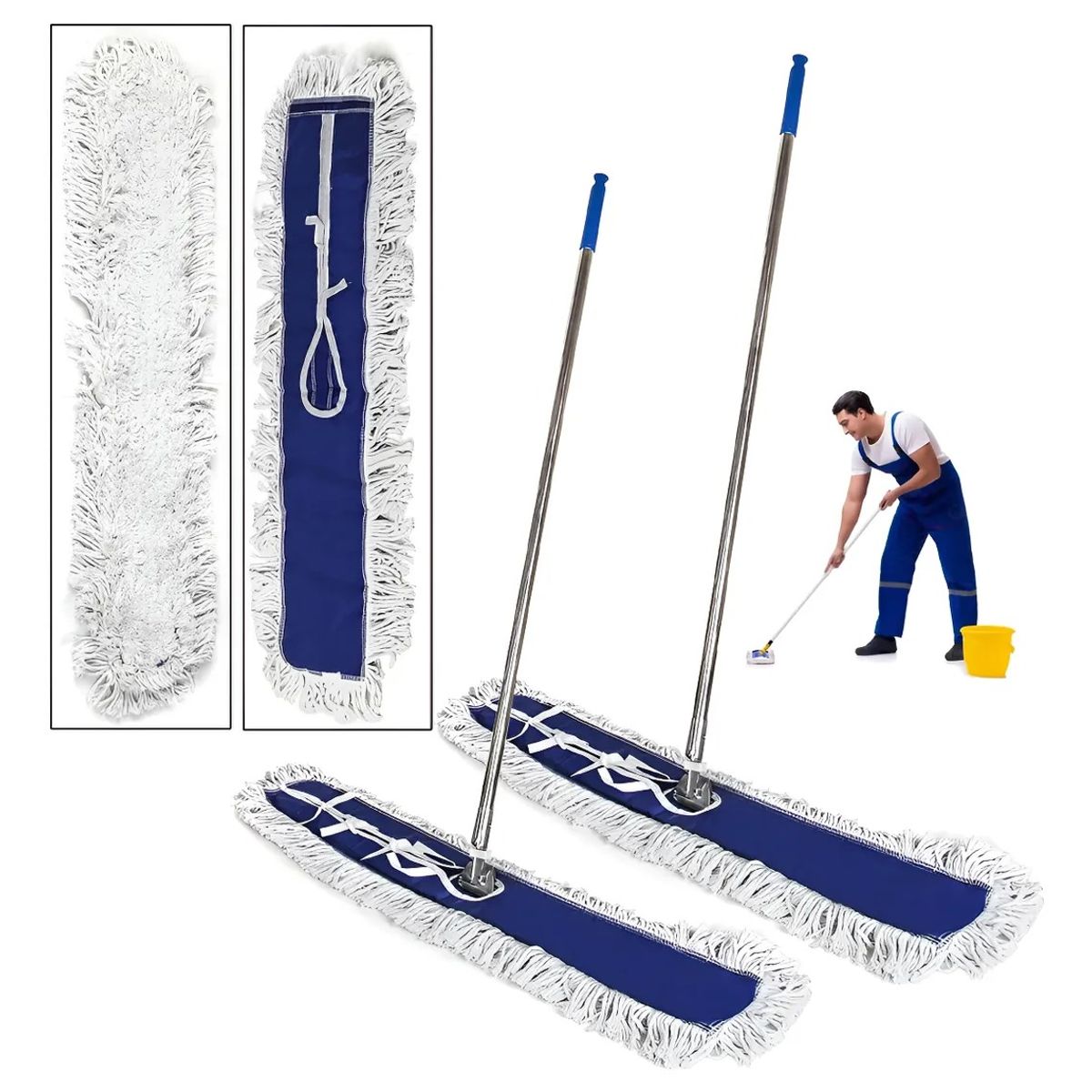 GENERICO - Mopa Seca Completa 90 Cm (36 ) X 2 Unidades