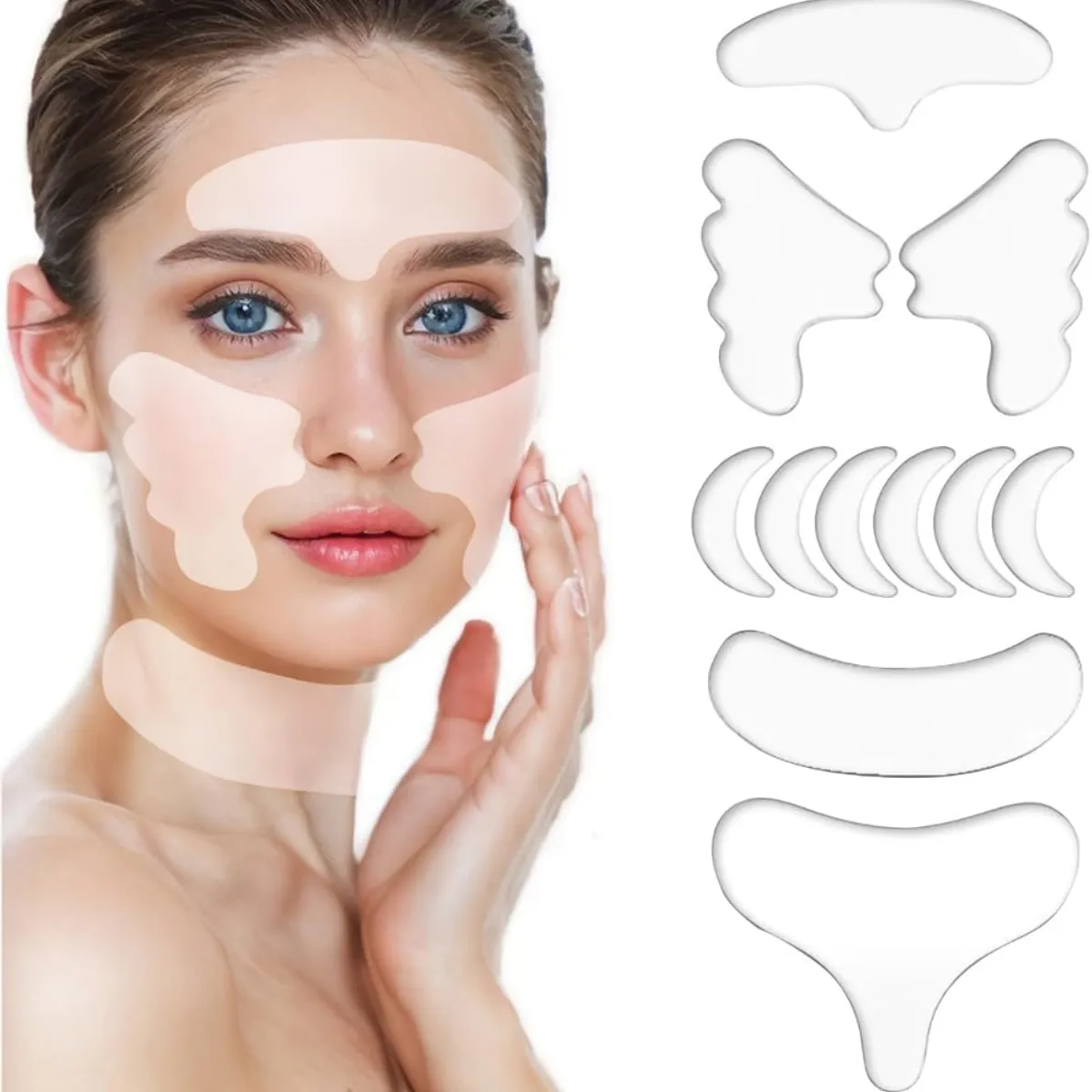 KUANGYE - Parche Silicona Reutilizable Arrugas Frentepechocuello - Todo Tipo De Piel