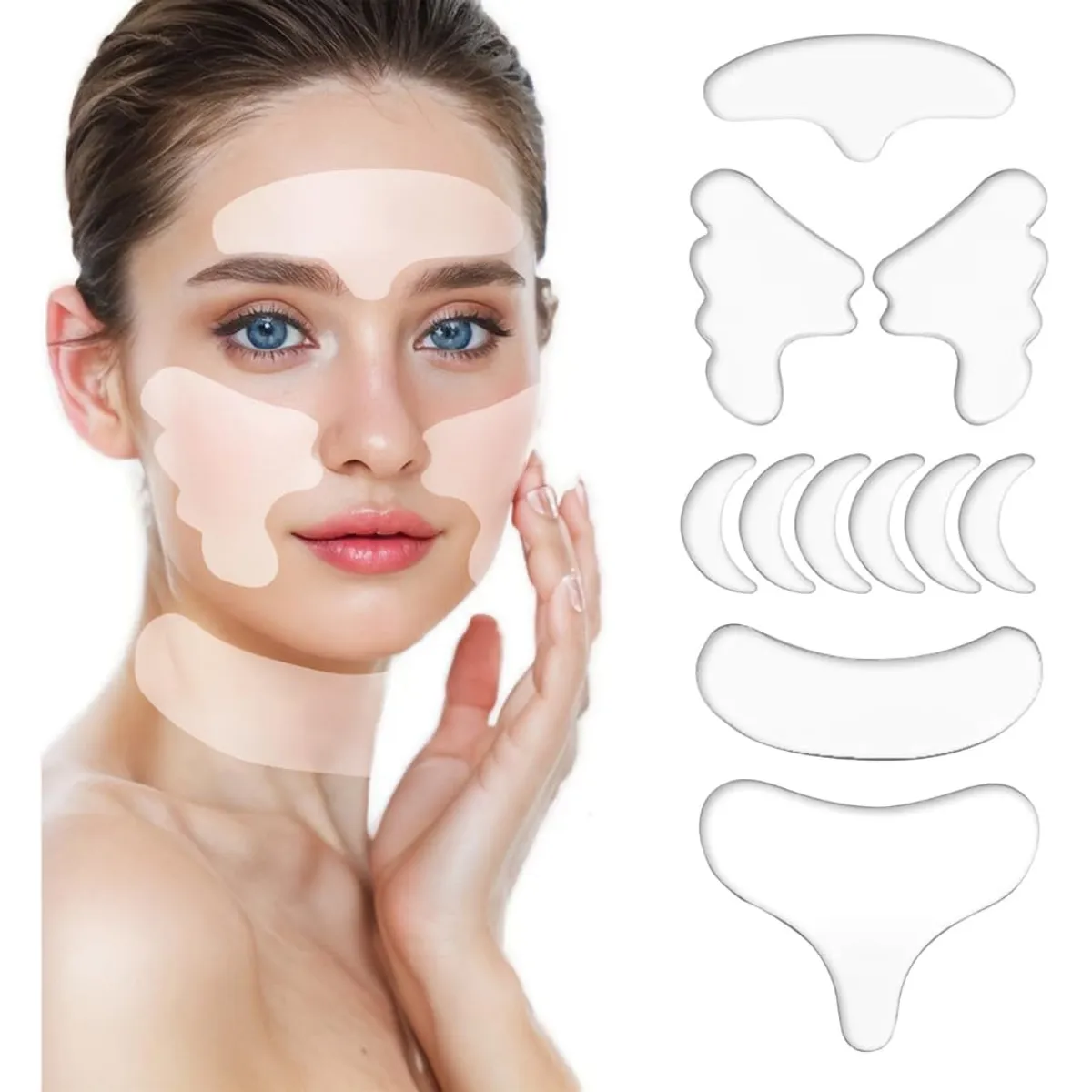 KUANGYE - Parche Silicona Reutilizable Arrugas Frentepechocuello - Todo Tipo De Piel