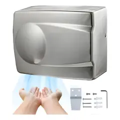 GENERICO - Secador Manos Eléctrico Automático Acero Inoxidable