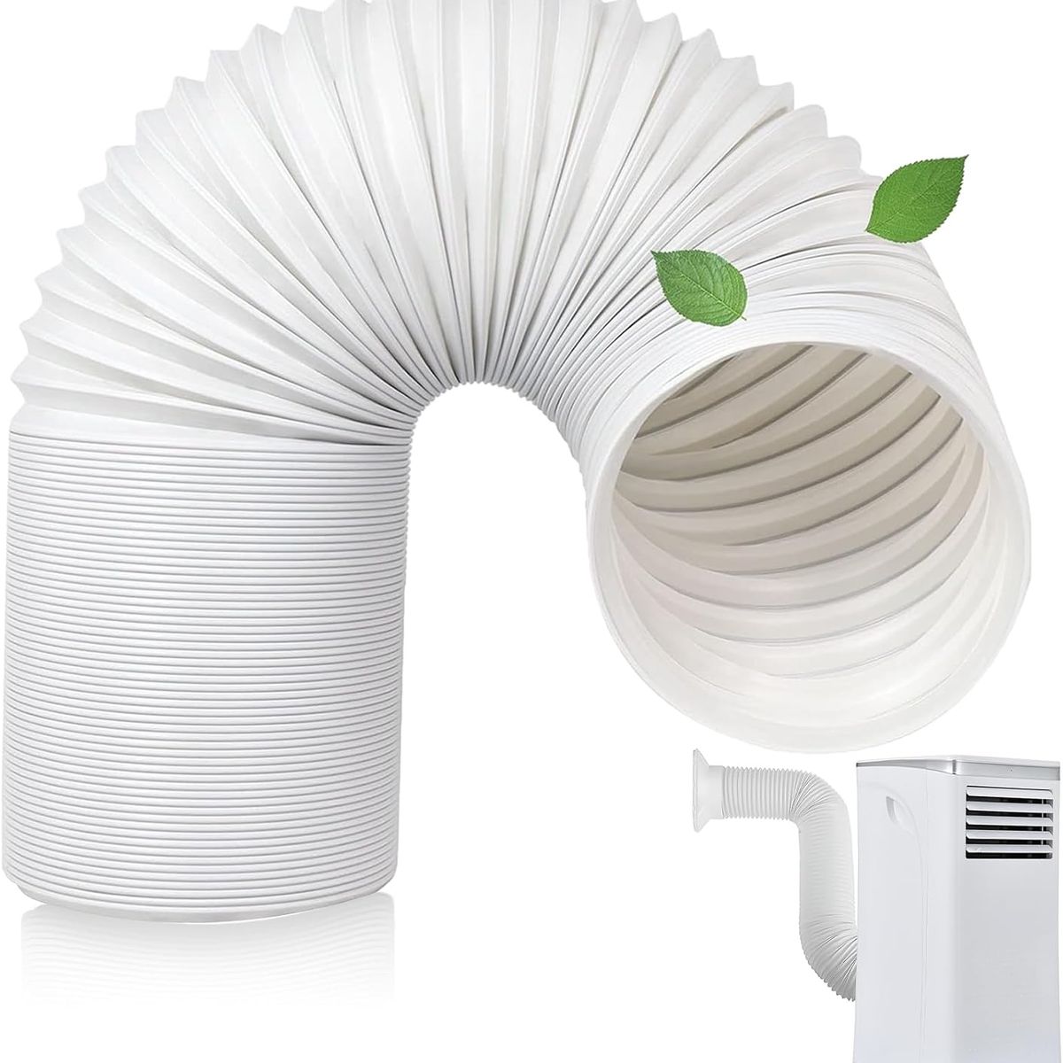 KUANGYE - Tubo O Manga Aire Acondicionado PP Portátil Universal 13cmx2M flexible C alambre