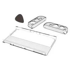 DOBE - Funda Cristal para Switch OLED Kit COMPLETO Protector Carga SIN Quitar la Funda