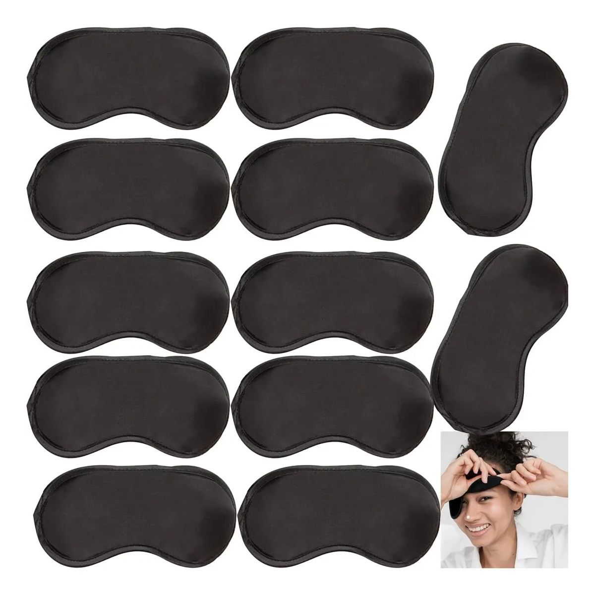 GENERICO - 25 Antifaz Mascara Sueño Ojos Dormir Viajar Avion - Estilo
