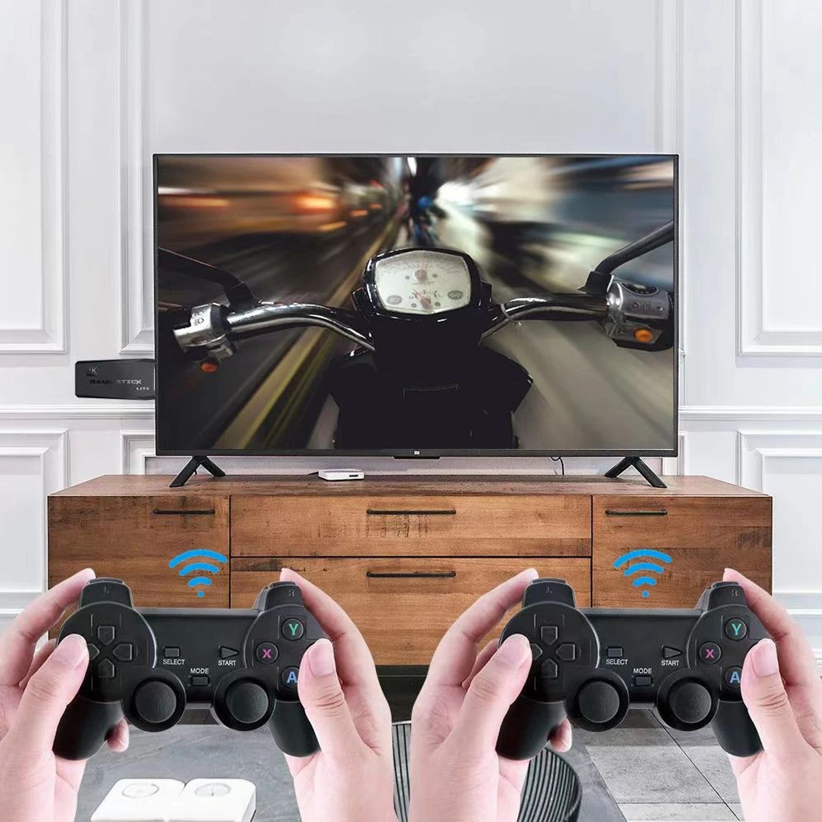 CORRERREY - Consola Retro de Videojuegos 64GB 20000 Juegos+Controles Inalámbricos