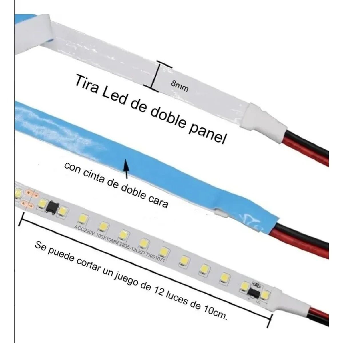 GENERICO - Rollo Cinta Tira Led 2835 10mts Facil Instalacion 220v