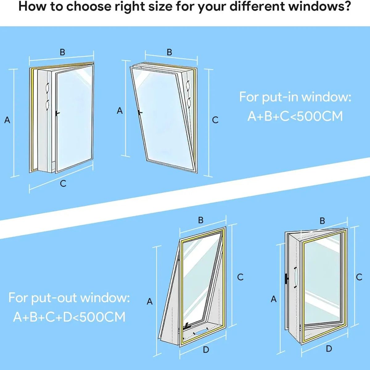 KUANGYE - Sellado Tela Universal de Ventanas para Aire Acondicionado Portátil y Secadora 5M con cinta