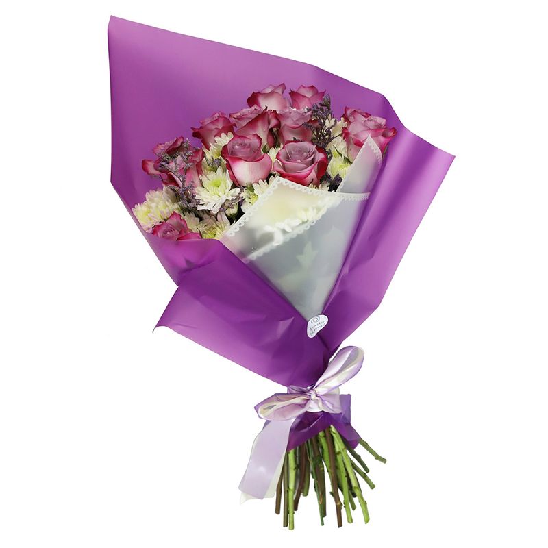 REGALAR FLORES - Arreglo De Rosas Y Crisantemos Regalar Flores