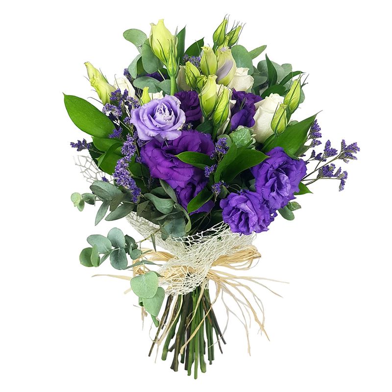 REGALAR FLORES - Ramo Lisianthus Y Rosas Regalar Flores