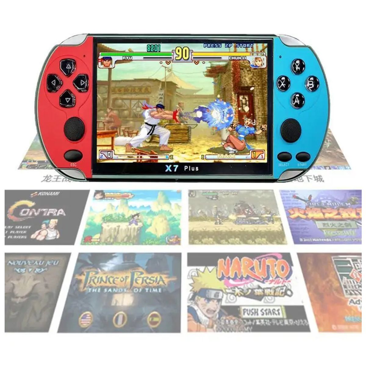 CORRERREY - Consola de videojuegos X7 Plus de pulgadas videoconsola portátil