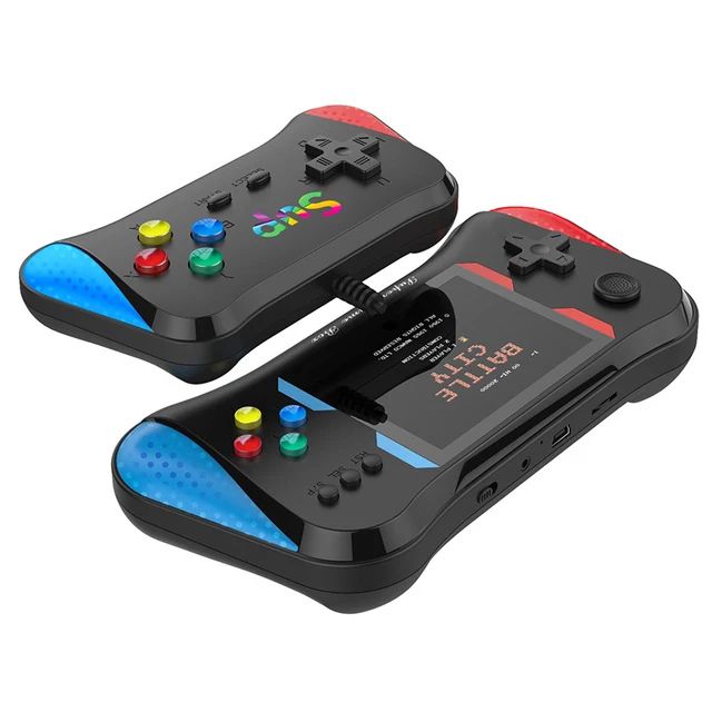 CORRERREY Consola de videojuegos portátil Retro con 500 juegos integrado AV