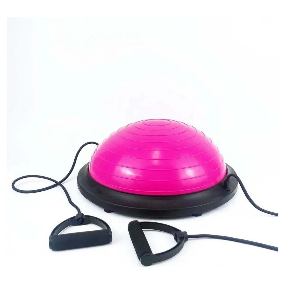 GENERICO - Pelota Bosu Medio Balon Con Manillas Yoga Pilates ROSA