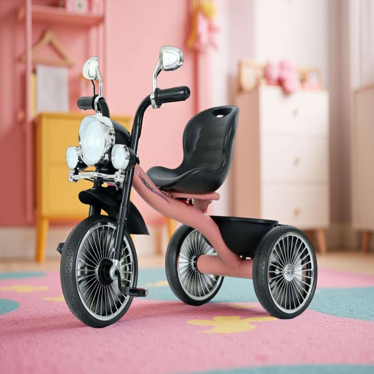 GENERICO - TRICICLO BICICLETA NIÑO NIÑA INFANTIL ROSADO