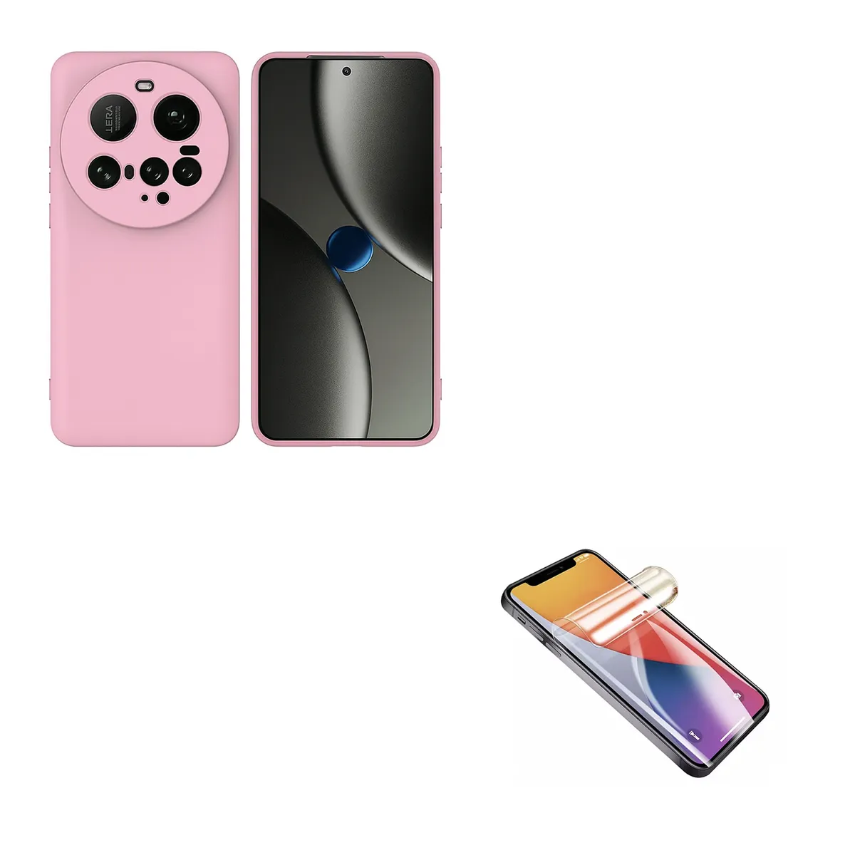 GENERICO - Carcasa Funda Mica Clear Compatible Con Xiaomi 15 Ultra Rosa