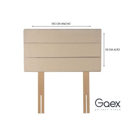 Imagen 2 del producto Cama Europea 1.5 Plaza 190 Respaldo Atacama