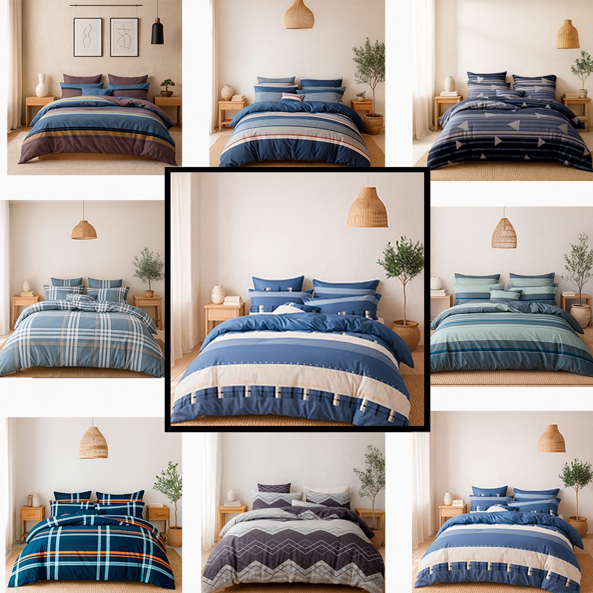 ARMONIA - Sábana 2 Plazas 800 Hilos Diseño Americano 831E