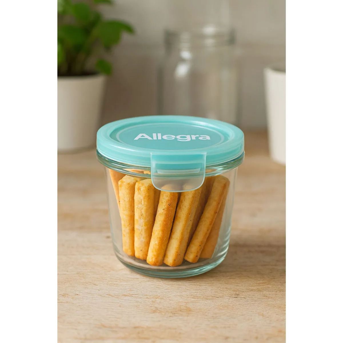 ALLEGRA - Pack 6 Potes Pequeños / Mini Taper De Vidrio Hermeticos 165cc