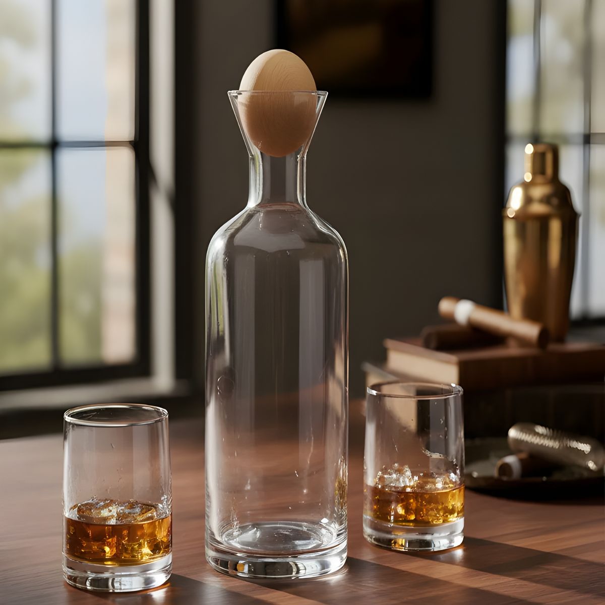 GENERICO - SET DE JARRA Y 6 VASOS TRANSPARENTE