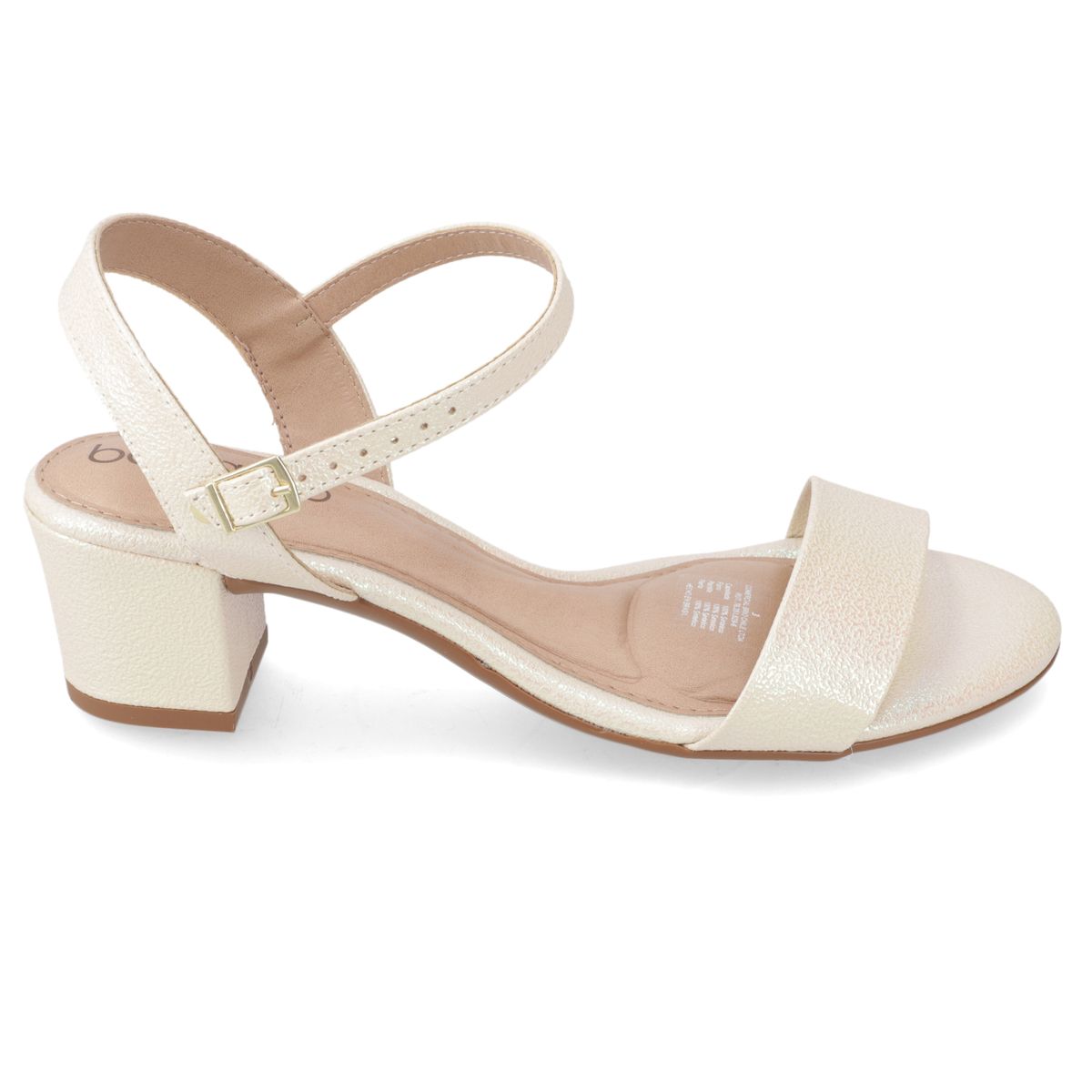 BEIRA RIO - Sandalia Taco Ancho 5 cm Beira Rio Blanco