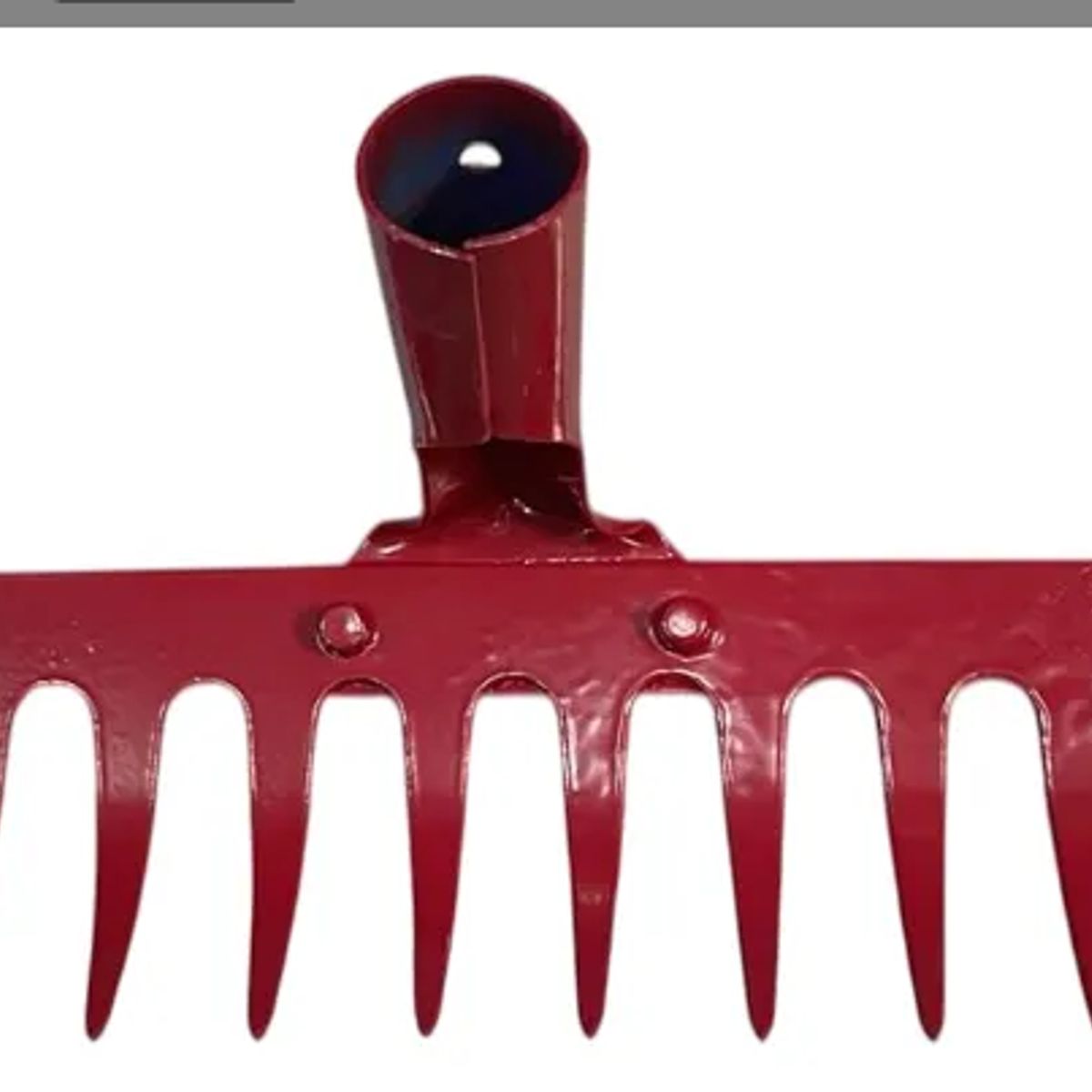 GENERICO - Rastrillo Metálico Recto 40cm 16 Dientes Para Jardinería