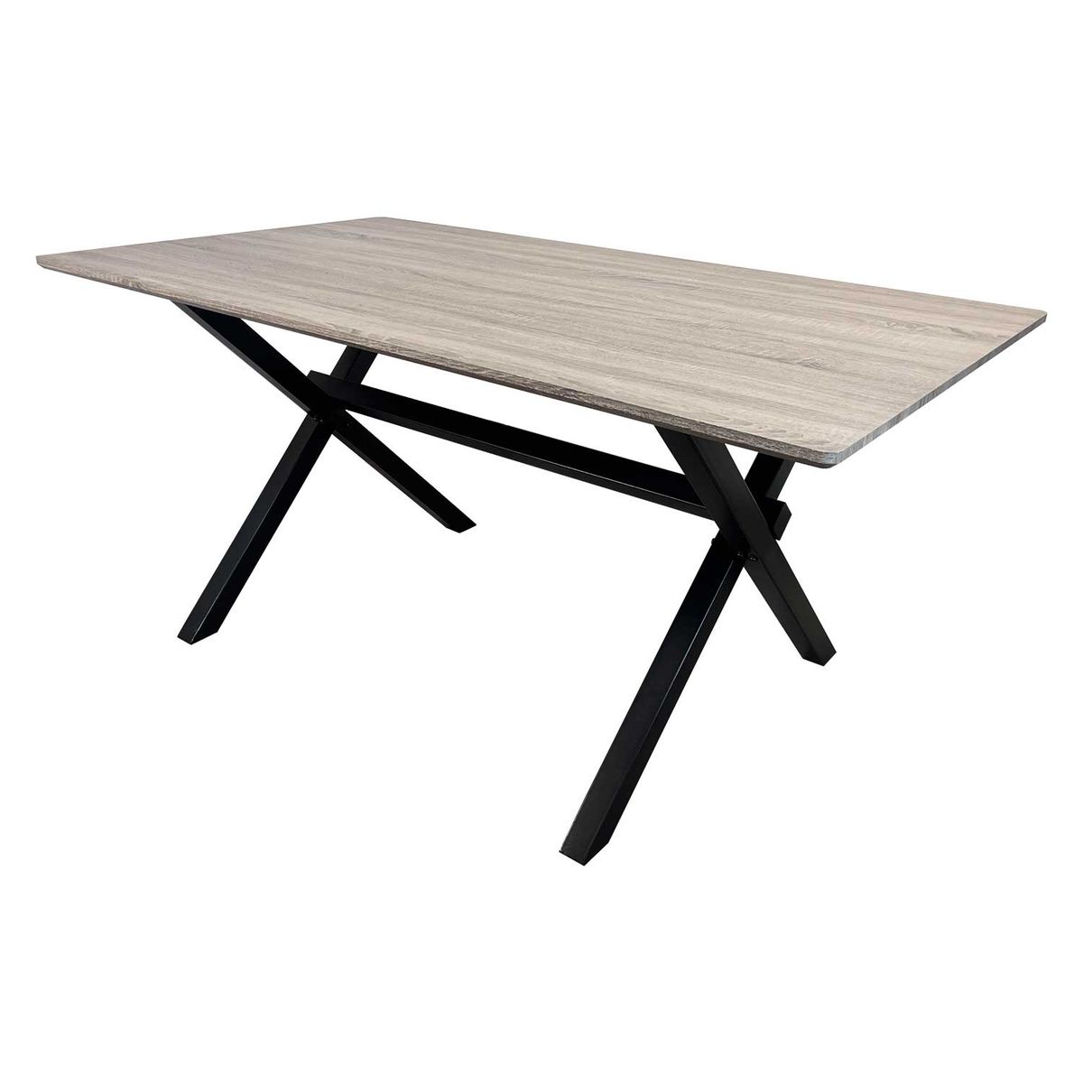 ALAIA HOME - Juego de Comedor Vermontt 4 Sillas Crossback Retro Negra