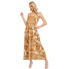 LOOK SHOP - Enterito Palazzo Mujer Con Tirantes Ajustables Y Bolsillos 3353