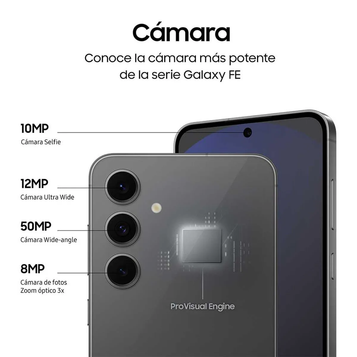 SAMSUNG - Samsung Galaxy S24 FE 5G 256GB - Negro - Reacondicionado