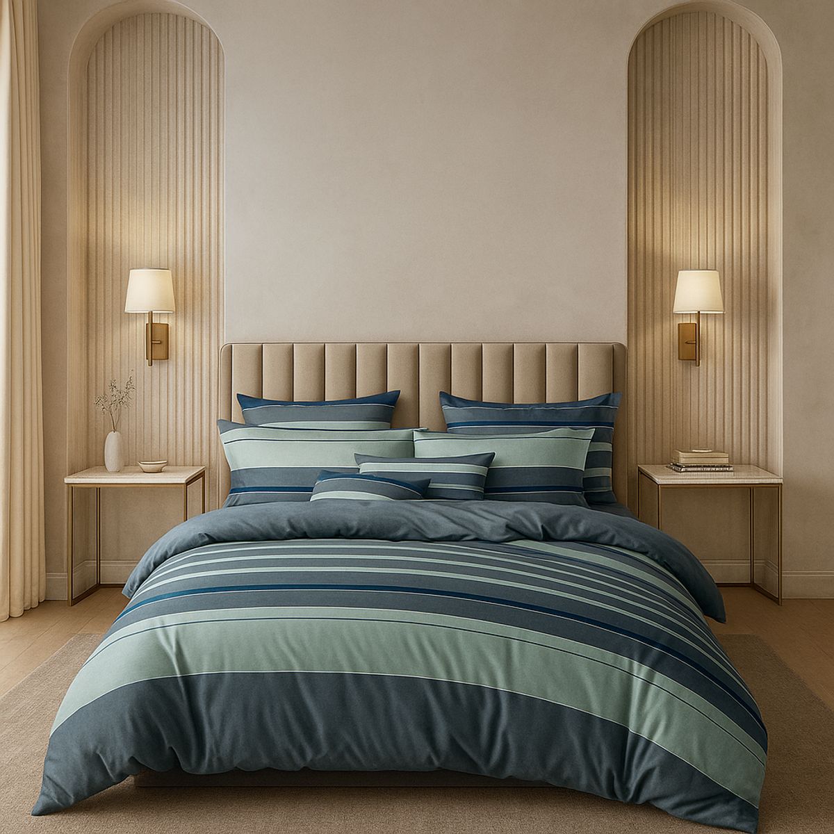 ARMONIA - Sábana 2½ Plazas 800 Hilos Diseño Americano 834D