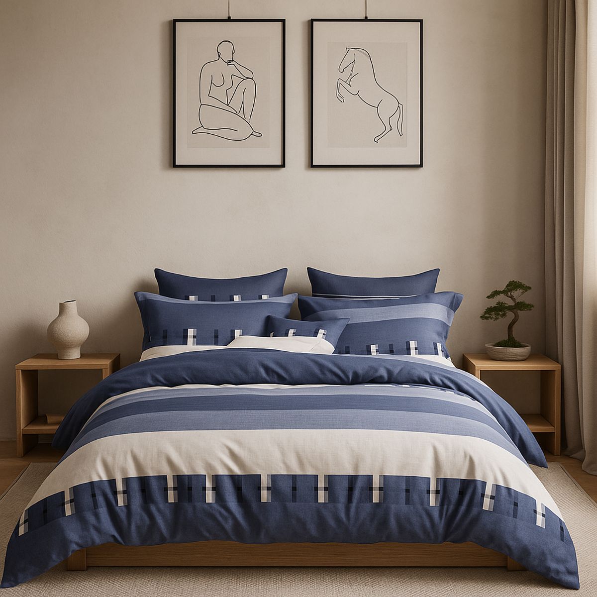 ARMONIA - Sábana 2½ Plazas 800 Hilos Diseño Americano 833H