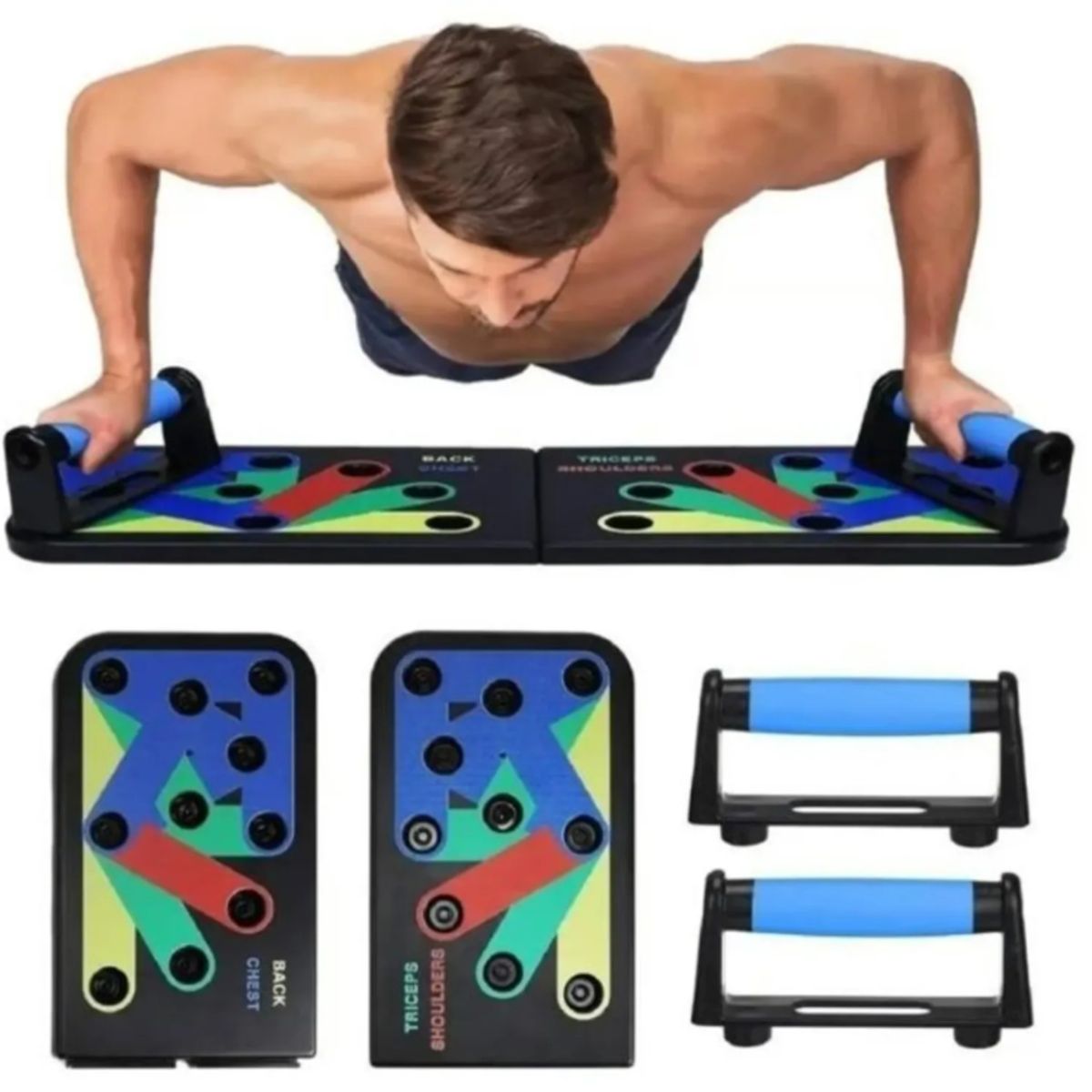 GENERICO - Tabla Fitness Flexiones Multiuso Push Pecho Hombro Espalda