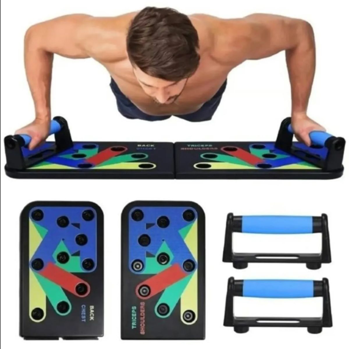 GENERICO - Tabla Fitness Flexiones Multiuso Push Pecho Hombro Espalda