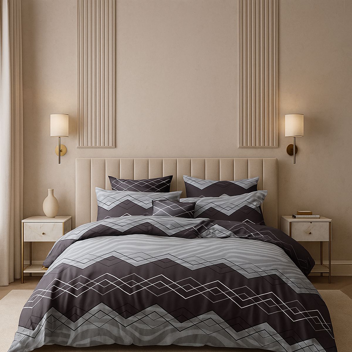 ARMONIA - Sábana King 800 Hilos Diseño Americano 833H 7EF