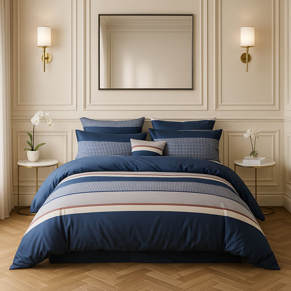 ARMONIA - Sábana King 800 Hilos Diseño Americano 839I 7EF